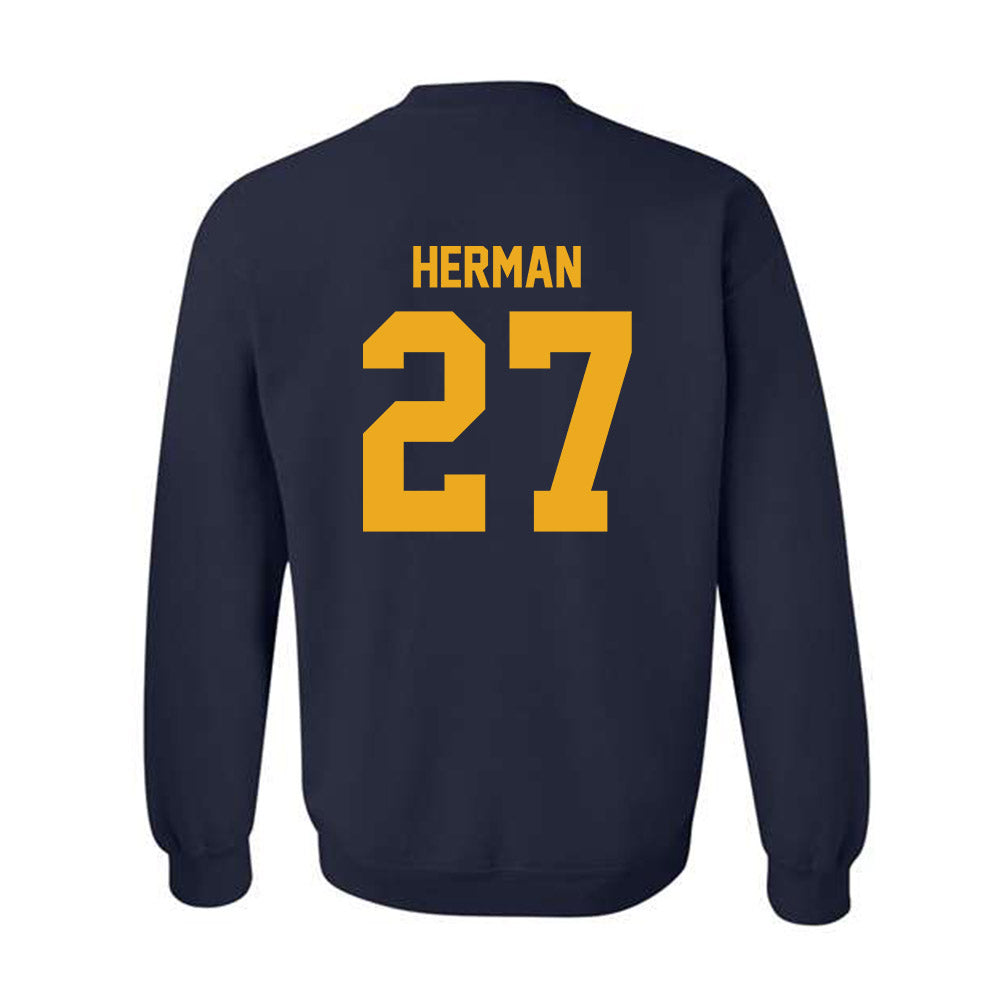 Canisius - NCAA Baseball : Blake Herman - Classic Shersey Crewneck Sweatshirt-1