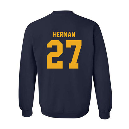 Canisius - NCAA Baseball : Blake Herman - Classic Shersey Crewneck Sweatshirt-1