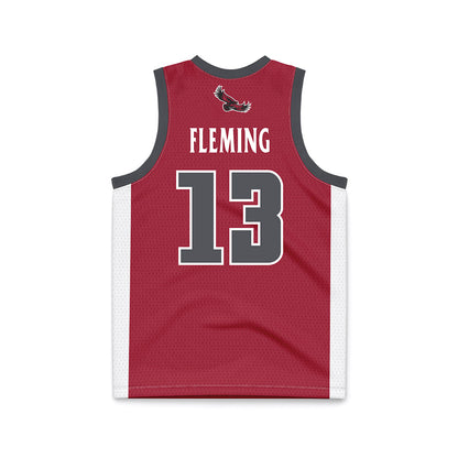 St. Joe's - NCAA Men's Basketball : Rasheer Fleming - Crimson Basketball Jersey