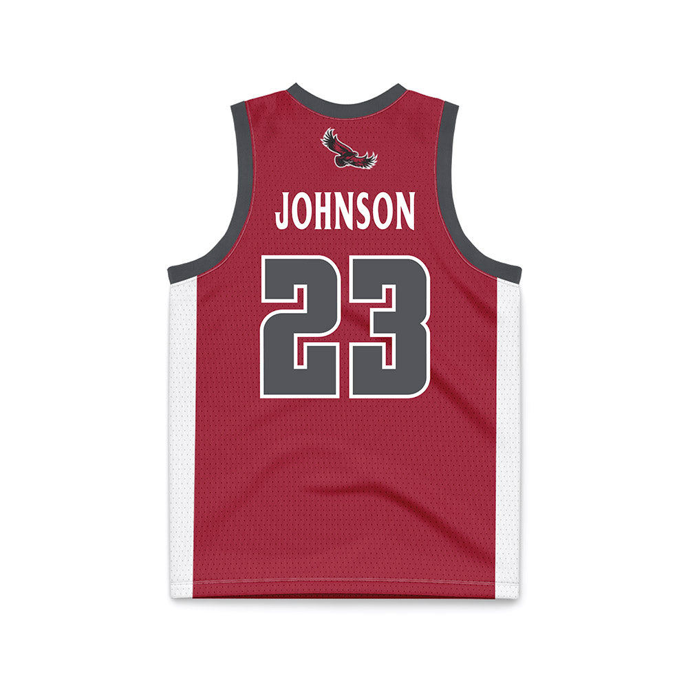 St. Joe's - NCAA Men's Basketball : Mekai Johnson - Crimson Basketball Jersey