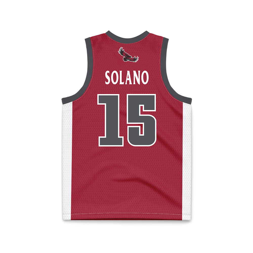 St. Joe's - NCAA Men's Basketball : Steven Solano - Crimson Basketball Jersey