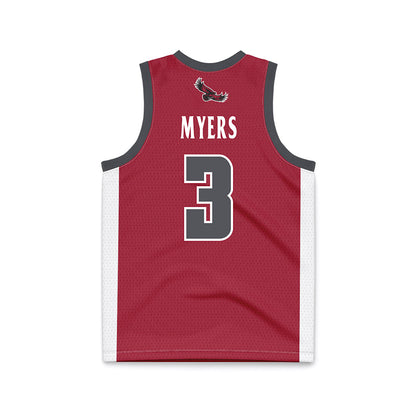 St. Joe's - NCAA Men's Basketball : Khaafiq Myers - Crimson Basketball Jersey