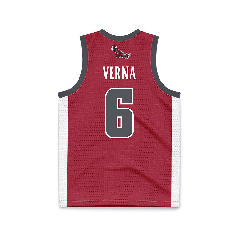 St. Joe's - NCAA Men's Basketball : Owen Verna - Crimson Basketball Jersey-1