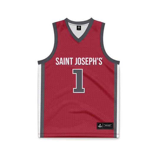 St. Joe's - NCAA Men's Basketball : Kevin Kearney - Crimson Basketball Jersey