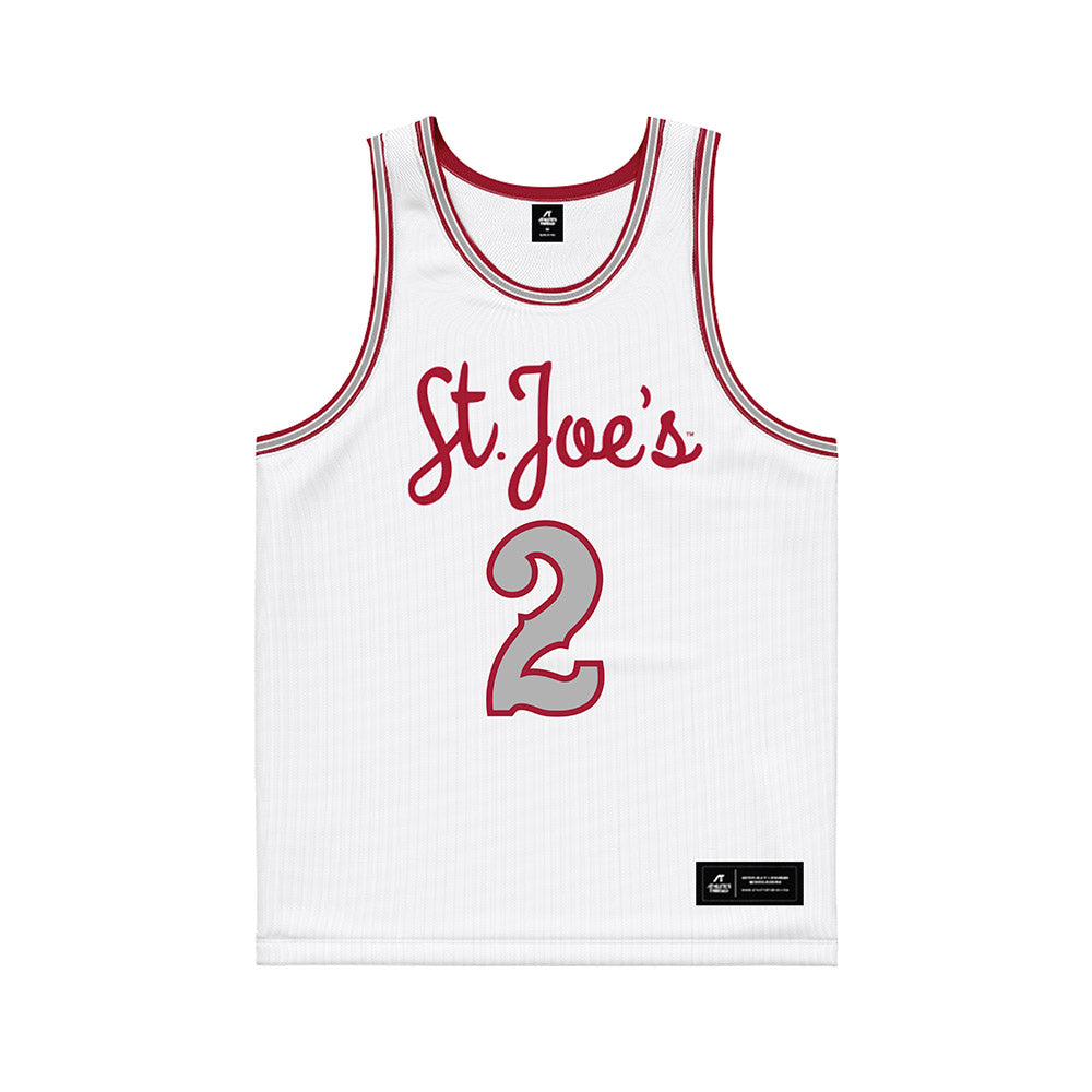 St. Joe's - NCAA Men's Basketball : Erik Reynolds II - White Basketball Jersey