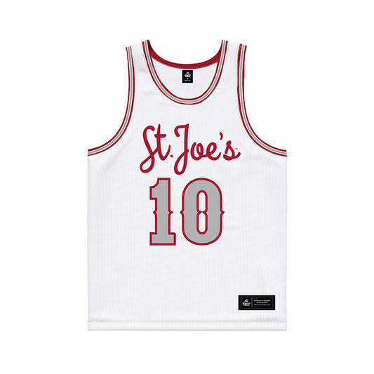 St. Joe's - NCAA Men's Basketball : Shawn Simmons II - White Basketball Jersey