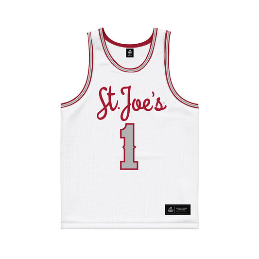 St. Joe's - NCAA Men's Basketball : Kevin Kearney - White Basketball Jersey