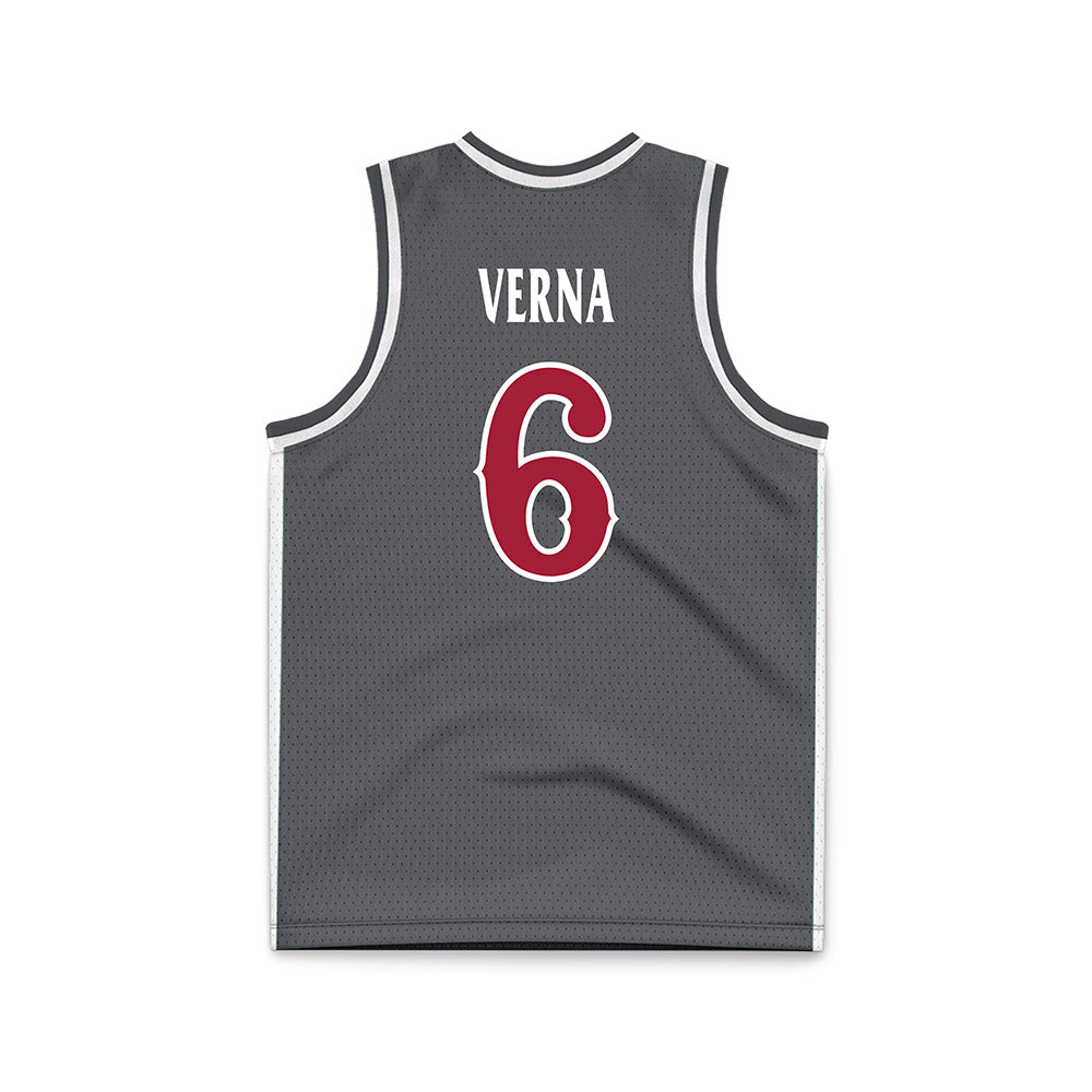 St. Joe's - NCAA Men's Basketball : Owen Verna - Grey Basketball Jersey-1