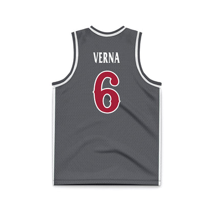 St. Joe's - NCAA Men's Basketball : Owen Verna - Grey Basketball Jersey-1