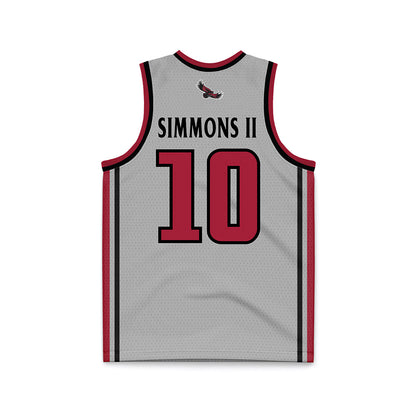 St. Joe's - NCAA Men's Basketball : Shawn Simmons II - Pinstripe Grey Basketball Jersey