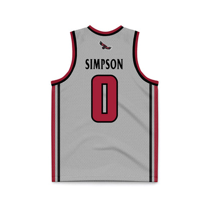 St. Joe's - NCAA Men's Basketball : Derek Simpson - Pinstripe Grey Basketball Jersey