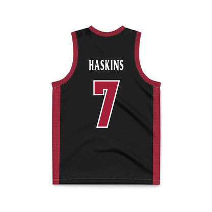 St. Joe's - NCAA Men's Basketball : Dasear Haskins - Black Basketball Jersey