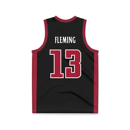 St. Joe's - NCAA Men's Basketball : Rasheer Fleming - Black Basketball Jersey