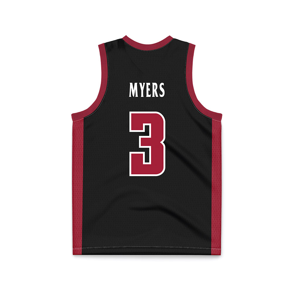 St. Joe's - NCAA Men's Basketball : Khaafiq Myers - Black Basketball Jersey