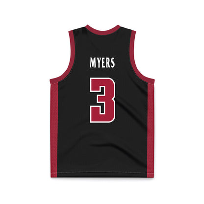 St. Joe's - NCAA Men's Basketball : Khaafiq Myers - Black Basketball Jersey