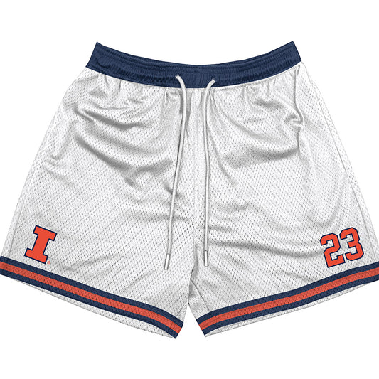 Illinois - NCAA Men's Basketball : Keaton Wagler - Shorts-0