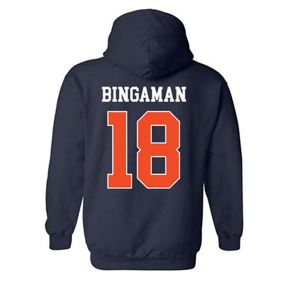 Auburn - NCAA Baseball : Ethin Bingaman - Generic Shersey Hooded Sweatshirt-1