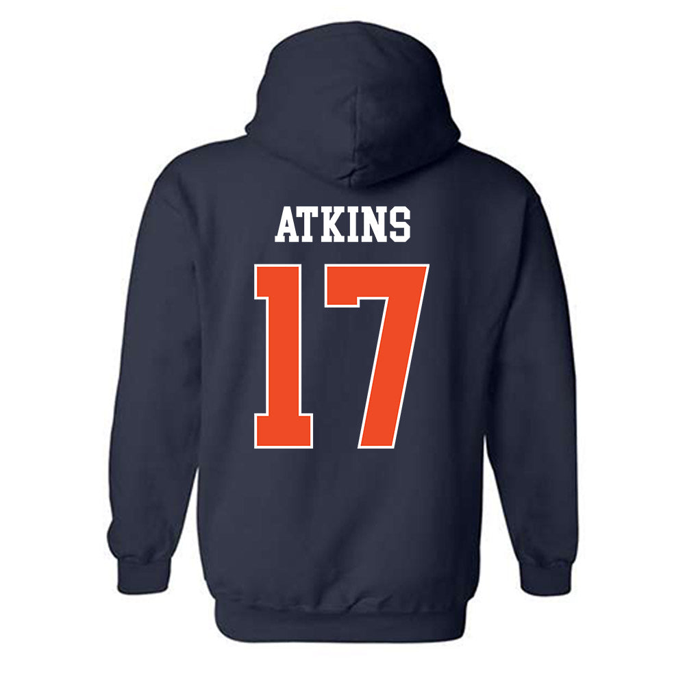 Auburn - NCAA Football : Xavier Atkins - Generic Shersey Hooded Sweatshirt-1