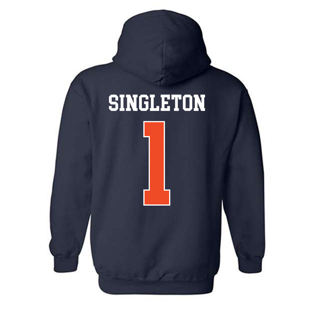 Auburn - NCAA Football : Eric Singleton - Generic Shersey Hooded Sweatshirt-1