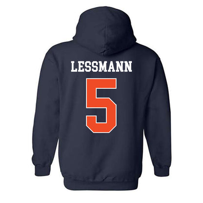 Auburn - NCAA Softball : georgia lessmann - Generic Shersey Hooded Sweatshirt-1