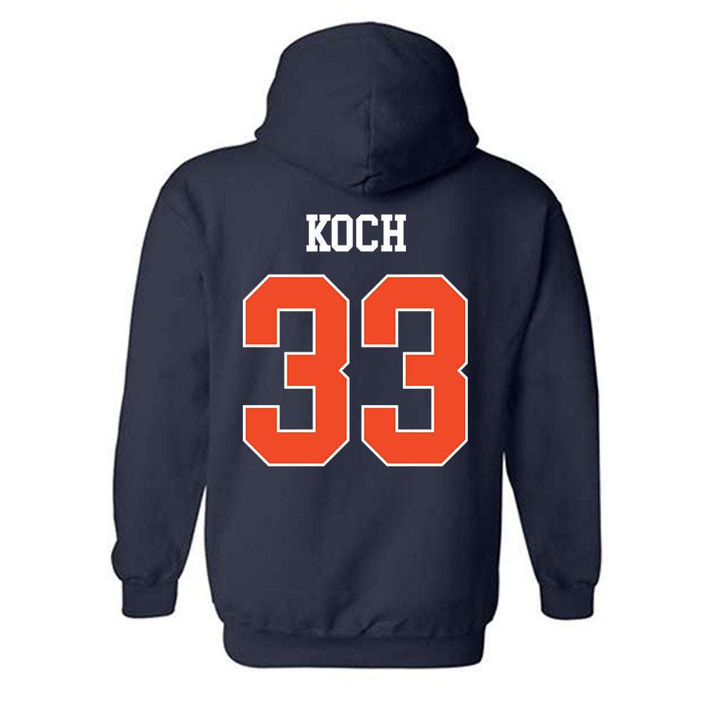 Auburn - NCAA Baseball : Mason Koch - Generic Shersey Hooded Sweatshirt-1