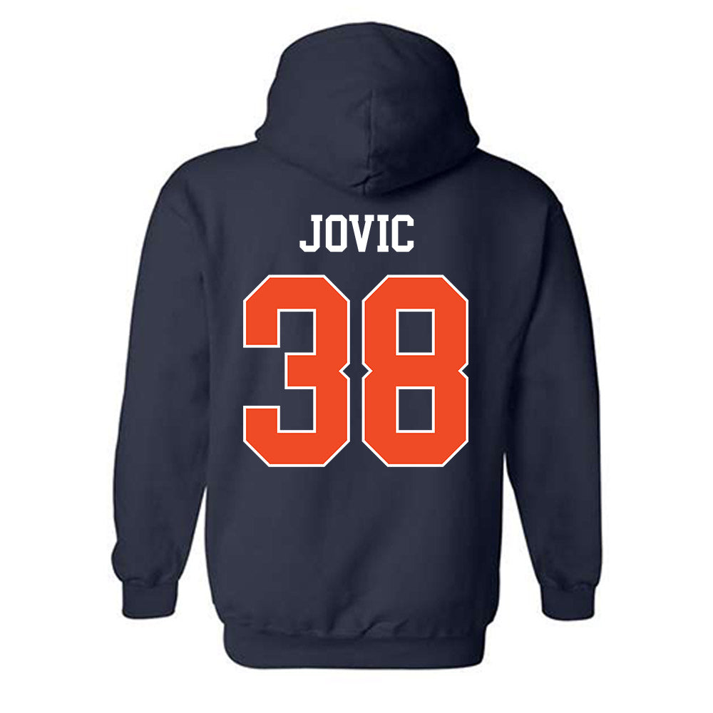 Auburn - NCAA Men's Basketball : Filip Jovic - Generic Shersey Hooded Sweatshirt-1
