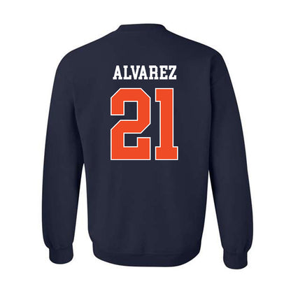 Auburn - NCAA Baseball : Andreas Alvarez - Generic Shersey Crewneck Sweatshirt-1