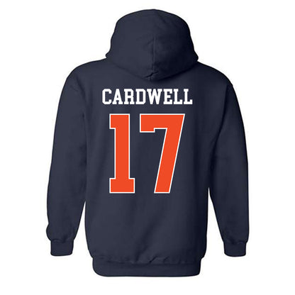 Auburn - NCAA Men's Basketball : Drake Cardwell - Generic Shersey Hooded Sweatshirt