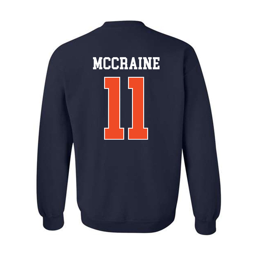 Auburn - NCAA Baseball : Brandon McCraine - Generic Shersey Crewneck Sweatshirt-1