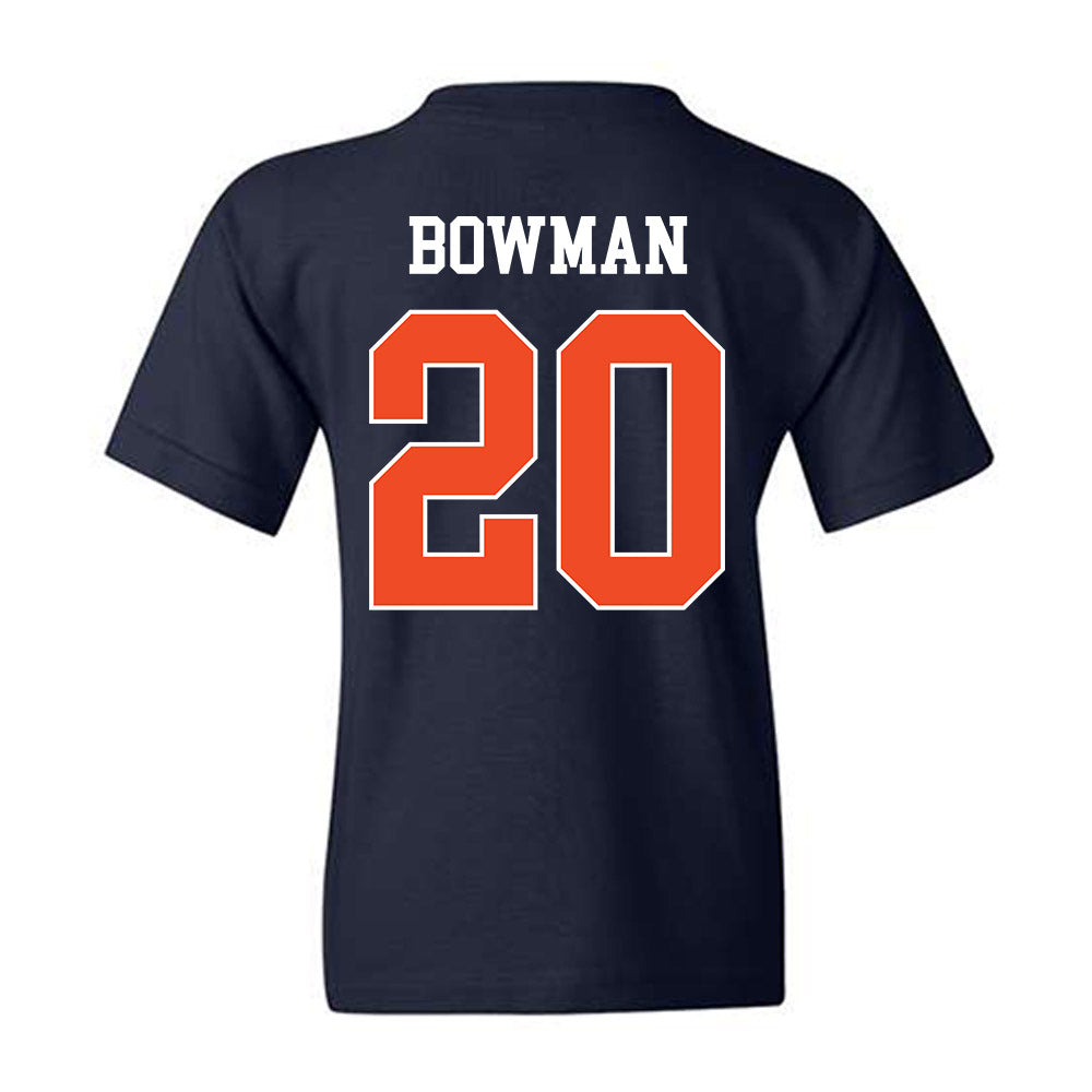 Auburn - NCAA Men's Basketball : Jeremiah Bowman - Generic Shersey Youth T-Shirt-1
