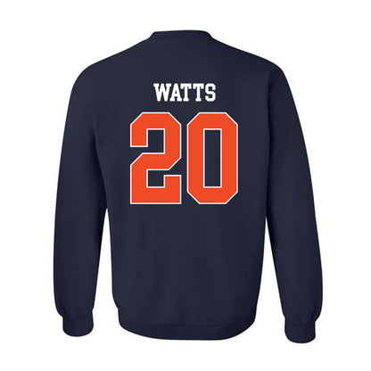 Auburn - NCAA Baseball : Dylan Watts - Generic Shersey Crewneck Sweatshirt