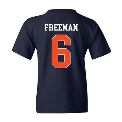 Auburn - NCAA Men's Basketball : Elyjah Freeman - Generic Shersey Youth T-Shirt-1
