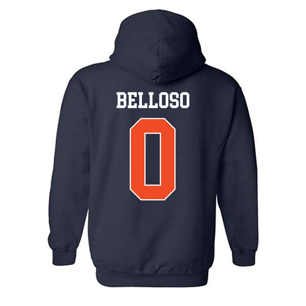 Auburn - NCAA Women's Basketball : Angena Belloso - Generic Shersey Hooded Sweatshirt-1