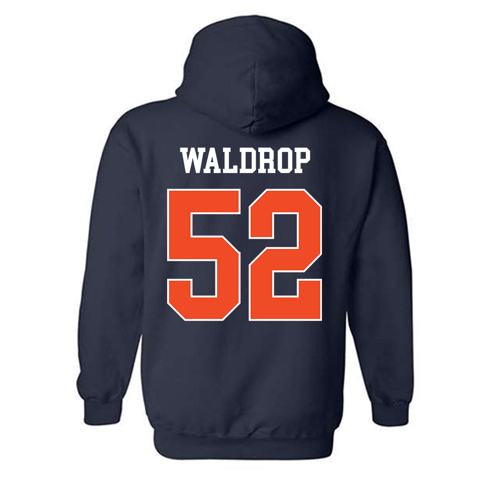 Auburn - NCAA Baseball : Tanner Waldrop - Generic Shersey Hooded Sweatshirt-1