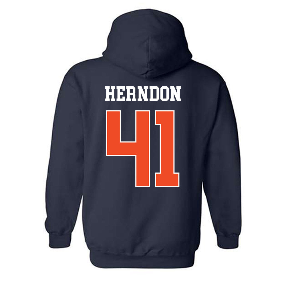 Auburn - NCAA Softball : Abby Herndon - Generic Shersey Hooded Sweatshirt-1