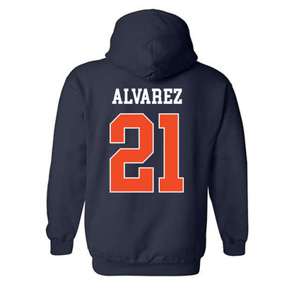 Auburn - NCAA Baseball : Andreas Alvarez - Generic Shersey Hooded Sweatshirt-1