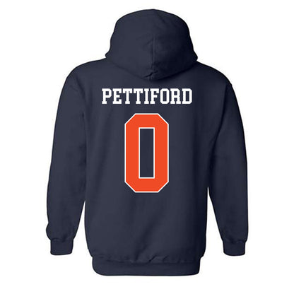 Auburn - NCAA Men's Basketball : Tahaad Pettiford - Generic Shersey Hooded Sweatshirt-1