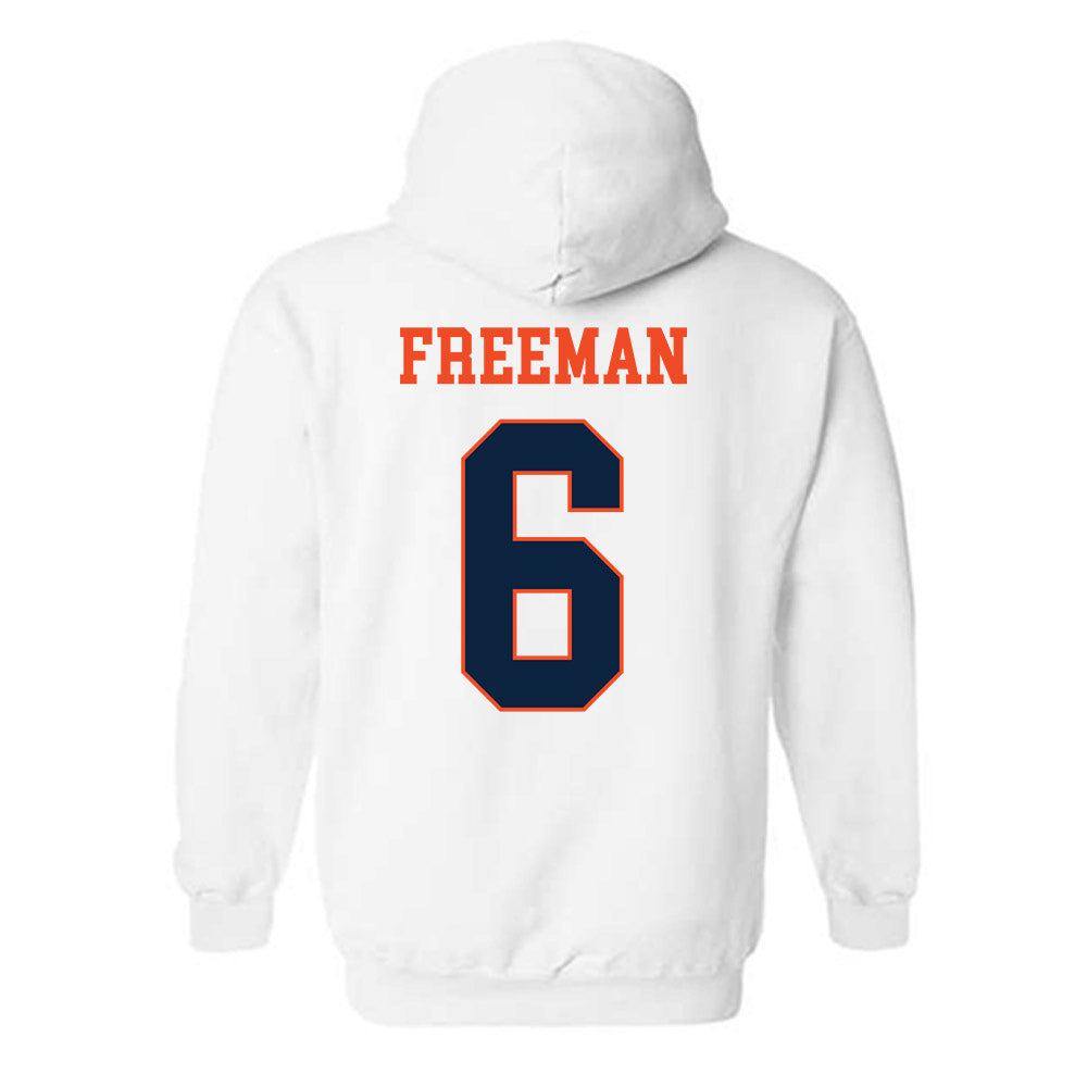 Auburn - NCAA Men's Basketball : Elyjah Freeman - Generic Shersey Hooded Sweatshirt-1