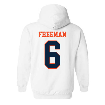 Auburn - NCAA Men's Basketball : Elyjah Freeman - Generic Shersey Hooded Sweatshirt-1