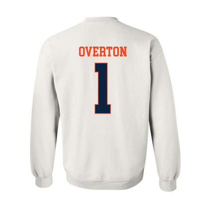 Auburn - NCAA Men's Basketball : Kevin Overton - Generic Shersey Crewneck Sweatshirt-1
