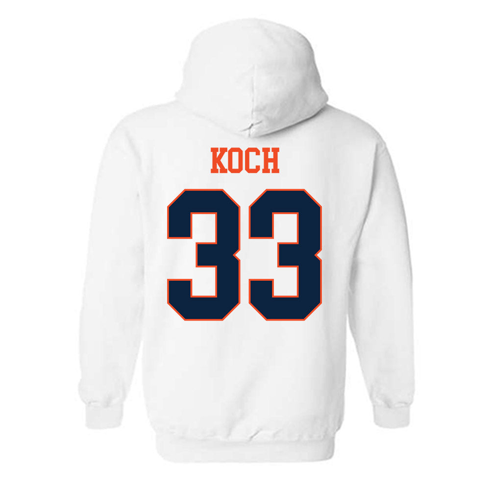 Auburn - NCAA Baseball : Mason Koch - Generic Shersey Hooded Sweatshirt-1