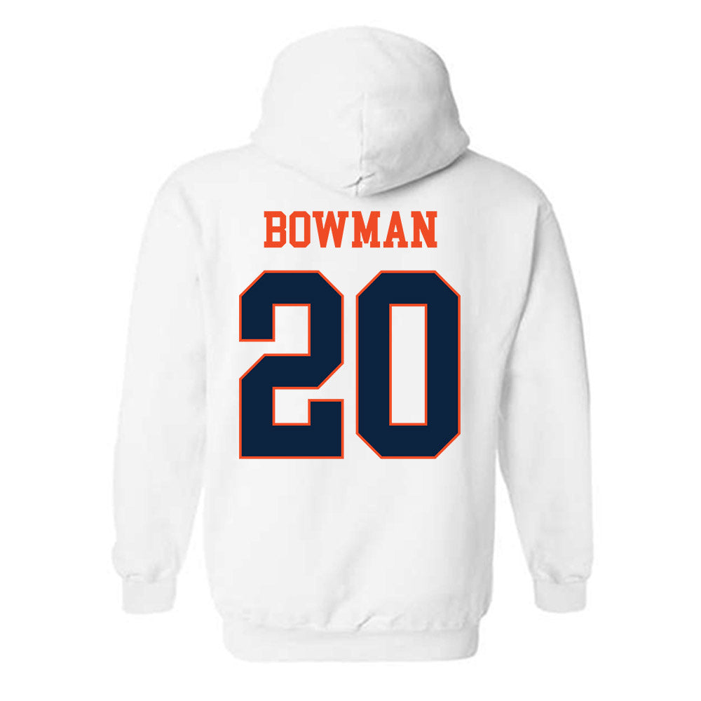 Auburn - NCAA Men's Basketball : Jeremiah Bowman - Generic Shersey Hooded Sweatshirt-1