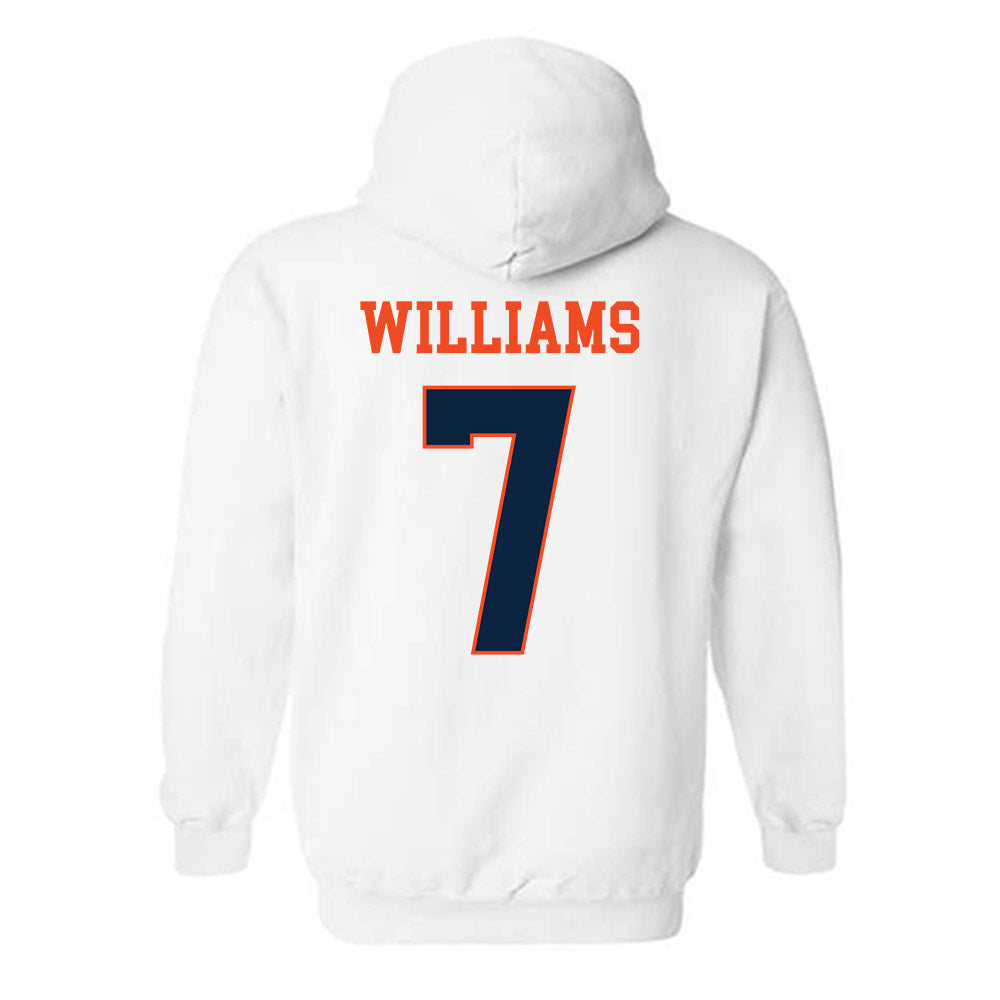 Auburn - NCAA Men's Basketball : CJ Williams - Generic Shersey Hooded Sweatshirt-1