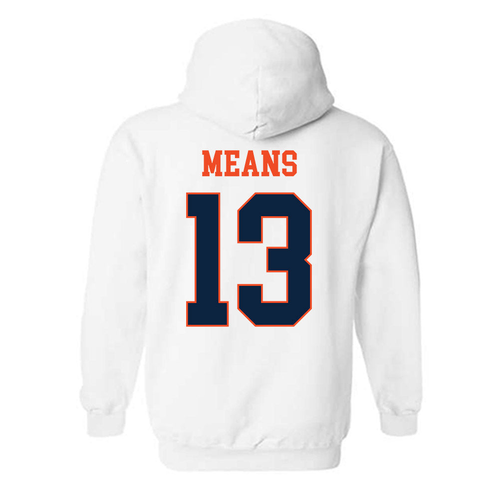 Auburn - NCAA Women's Soccer : Asha Means - Generic Shersey Hooded Sweatshirt-1