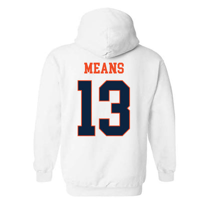 Auburn - NCAA Women's Soccer : Asha Means - Generic Shersey Hooded Sweatshirt-1