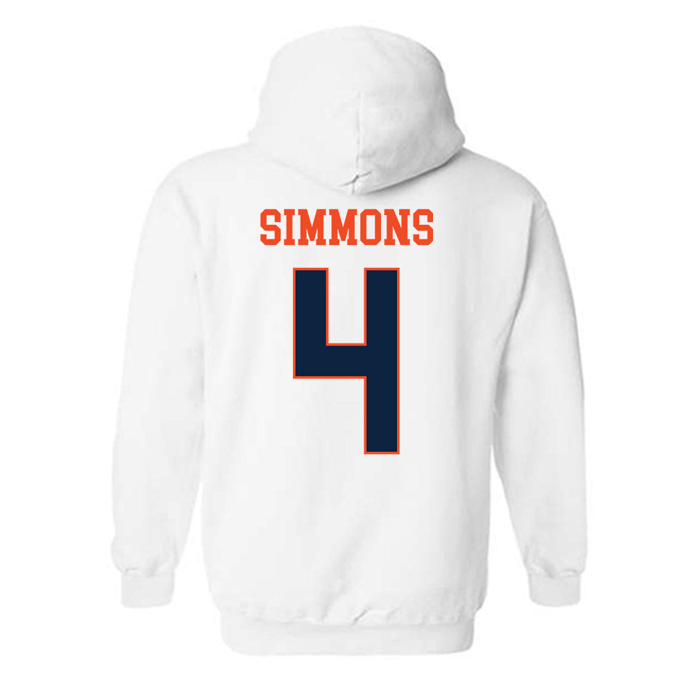Auburn - NCAA Football : Malcolm Simmons - Generic Shersey Hooded Sweatshirt-1