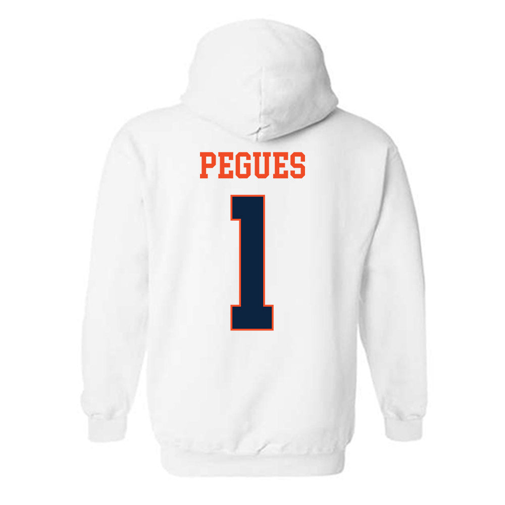 Auburn - NCAA Men's Basketball : JP Pegues - Generic Shersey Hooded Sweatshirt