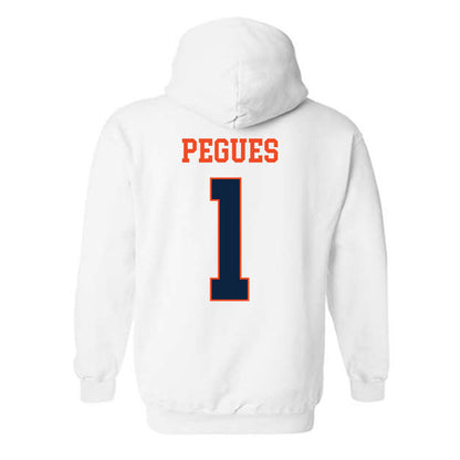 Auburn - NCAA Men's Basketball : JP Pegues - Generic Shersey Hooded Sweatshirt