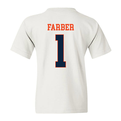 Auburn - NCAA Baseball : Ryne Farber - Generic Shersey Youth T-Shirt-1