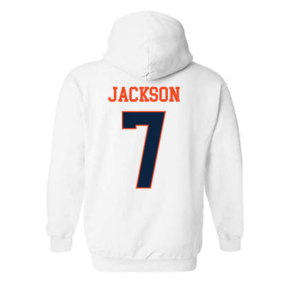 Auburn - NCAA Women's Basketball : A'riel Jackson - Generic Shersey Hooded Sweatshirt-1